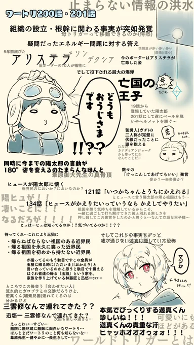 ※ワートリ本誌ネタバレ
200話・201話感想②
興奮冷めやらず感想収まらず
常に面白い&amp;凄いの最大値を更新していくワートリというジャンル

#ワールドトリガー 