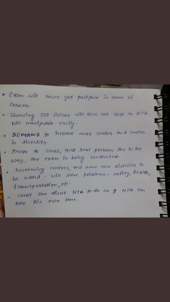 Abhijee28873343's tweet photo. Students feels health issue bcoz going 1 day before the exam can infect them with covid
Only solution to ensure everything is INCREASE THE CENTRES MORE, ADD NEW CITIES AS CENTRE
Request to @anubha1812 @advocate_alakh @LicypriyaK
#ParentsDemandPostponeNEET
#ParentsDemand's https://t.co/W13ktSmX24