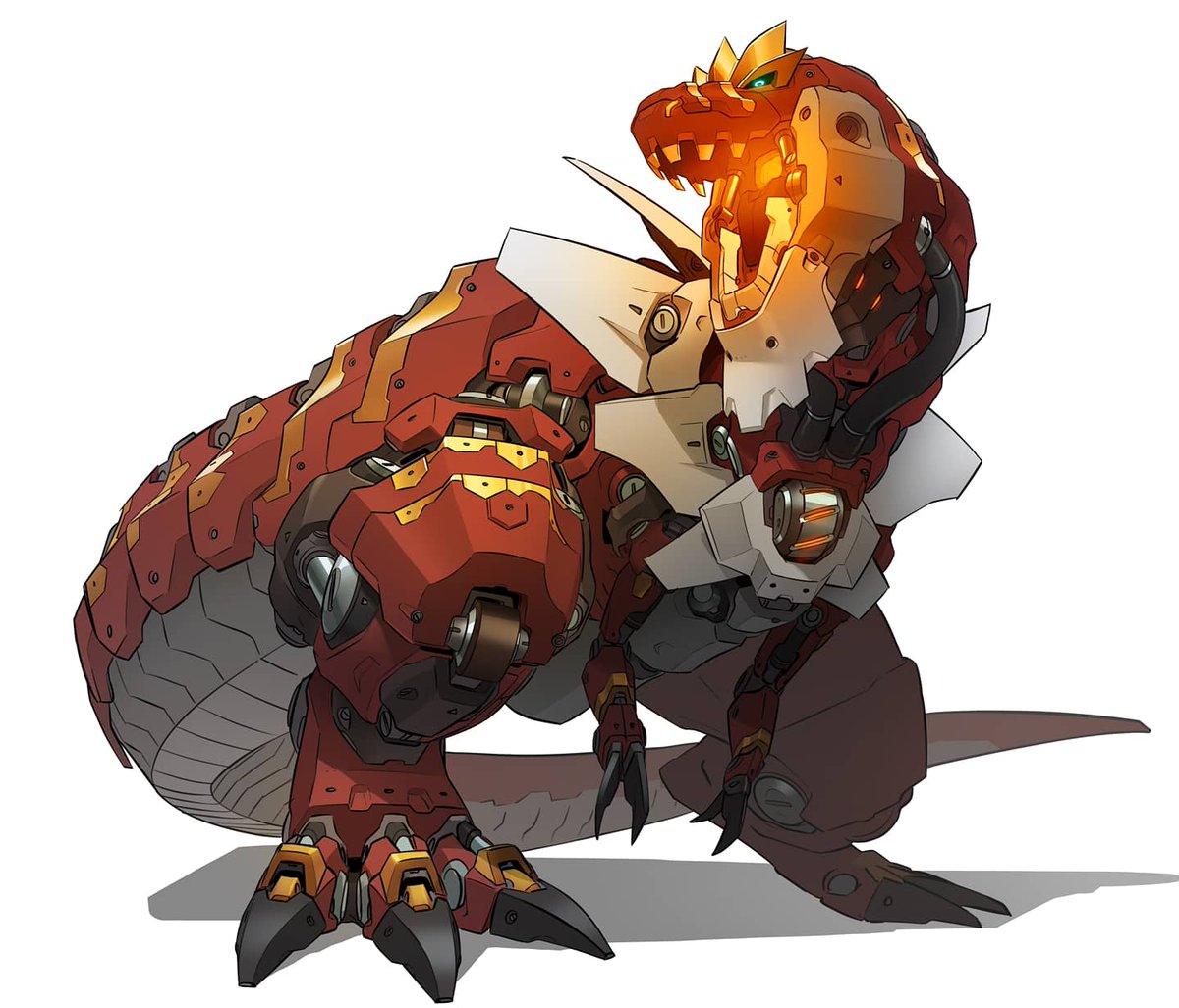 gifer_art's tweet photo. I'm back! And this time with this big boy! #tyrantrum 
.
.
.
#pokemon #mech #pokemongo #robot #nintendo #pokemonswordshield #procreate #scifi https://t.co/1MVkxHXYF5