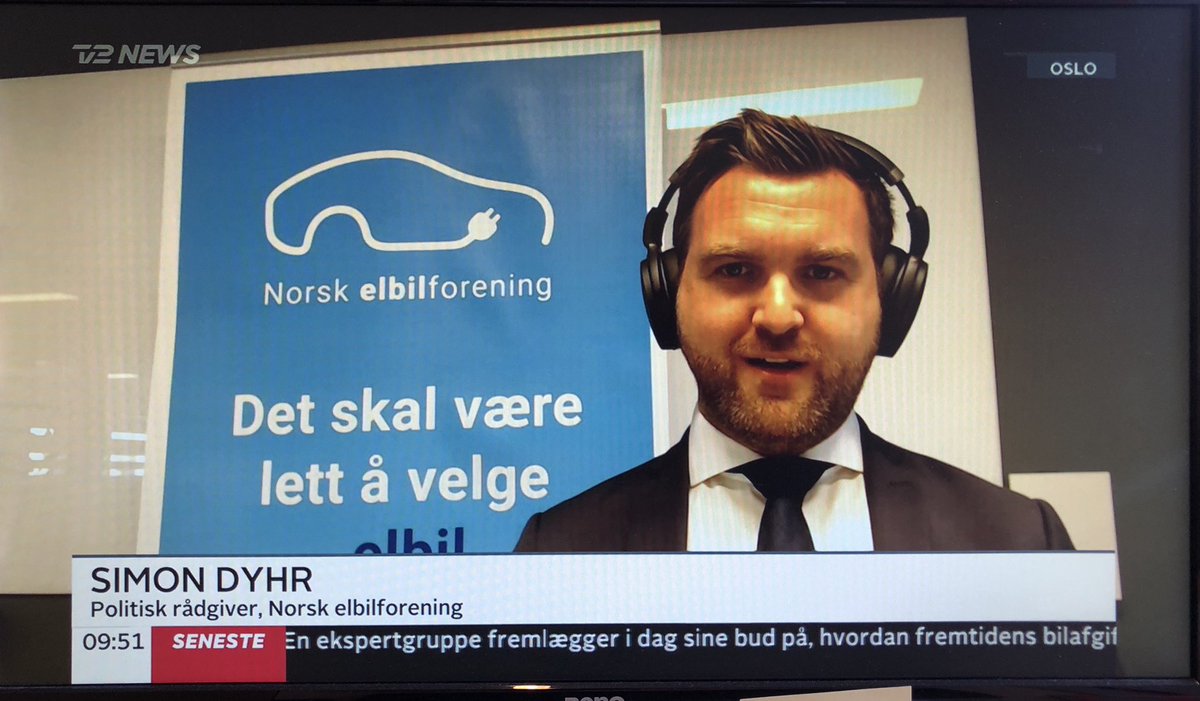 SimonDyhr's tweet photo. Var her til formiddag på @tv2newsdk for at forklarer om den norske elbilpolitik som har været et af de mest effektive klima- og miljøpolitiske greb Norge har taget i nyere tid. Håber at #dkpol lytter til #eldrup komm.⚡️🚗🔋✅ #dkgreen #elbil #klima #miljø 🇳🇴 @Elbilforeningen https://t.co/op6Ostc3fy