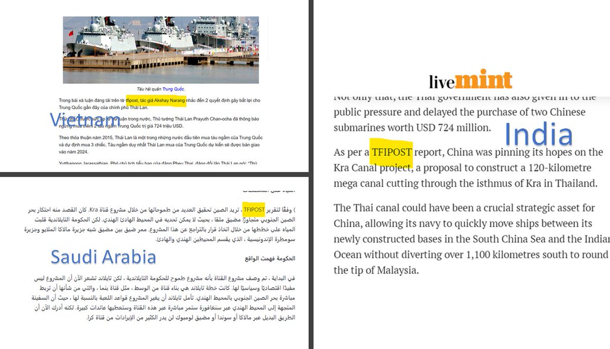 TheAtulMishra's tweet photo. Shaping opinions for the opinion makers.

Another @tfipost story goes viral globally. This time our take on Sino-Thai relations and the Kra Canal.

This was written by @akshaynarang96 and shaped by @shubh19822. If you are not following these 2, you are missing a lot. https://t.co/M9d4ntKAr9