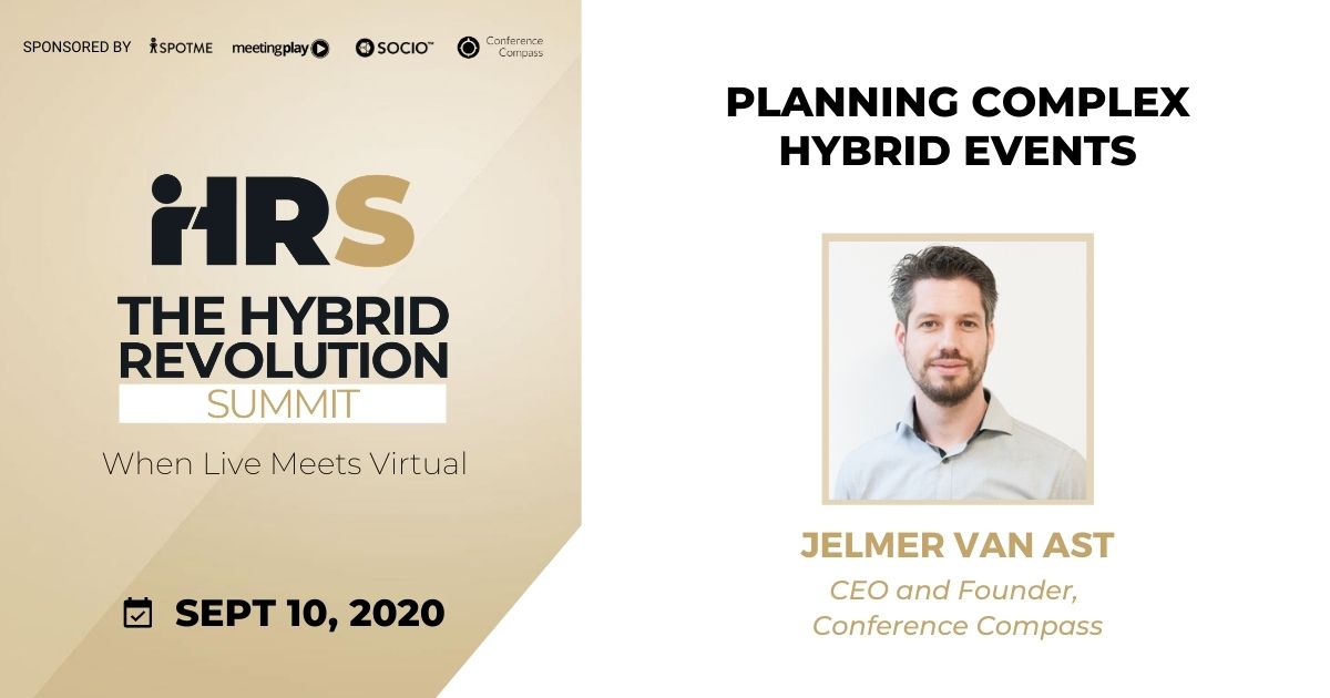 📢📢 This Thursday at 8 AM PDT - Hybrid Revolution Summit organized by <a href="/EventMB/">EventMB is now Skift Meetings</a> and <a href="/tojulius/">Julius Solaris</a>. Register below and get the chance to listen to our founder and CEO <a href="/jelmervanast/">Jelmer van Ast</a> and his topic on planning complex hybrid events.
➡️bit.ly/2R2DGXG⬅️
#eventprofs #eventplanning