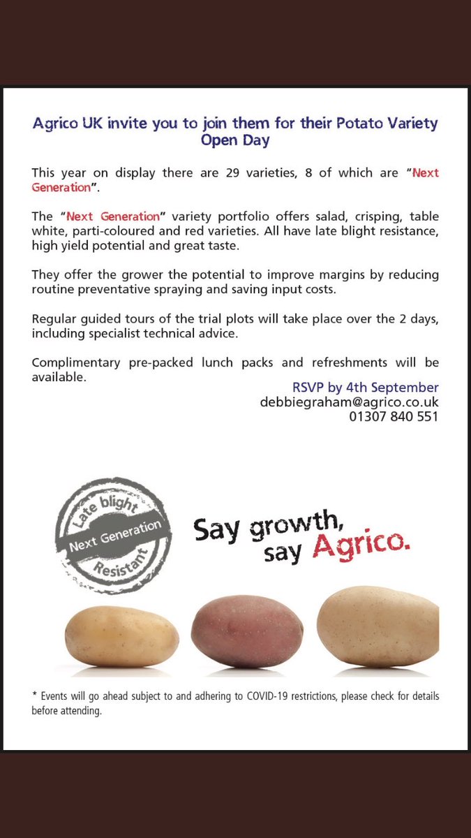 Agrico_UK's tweet photo. Only 2 days to go until our annual open day at Crowland. This year held across 2 days. We look forward to seeing you all there. #nextgerneration https://t.co/PrImB8O47E