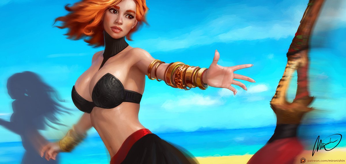 MironishinStory's tweet photo. Broomstick come here.
Another shot from the comic.
NSFW version look here: https://t.co/suawsmpYrw
#art #artist #drawing #painting #illustration #beautiful #speedart #gameart #baech #concept #fantastic #girl #witch #shaman #mystic #magic #fantasy #Redhead #comic https://t.co/xoLgI8HW3b