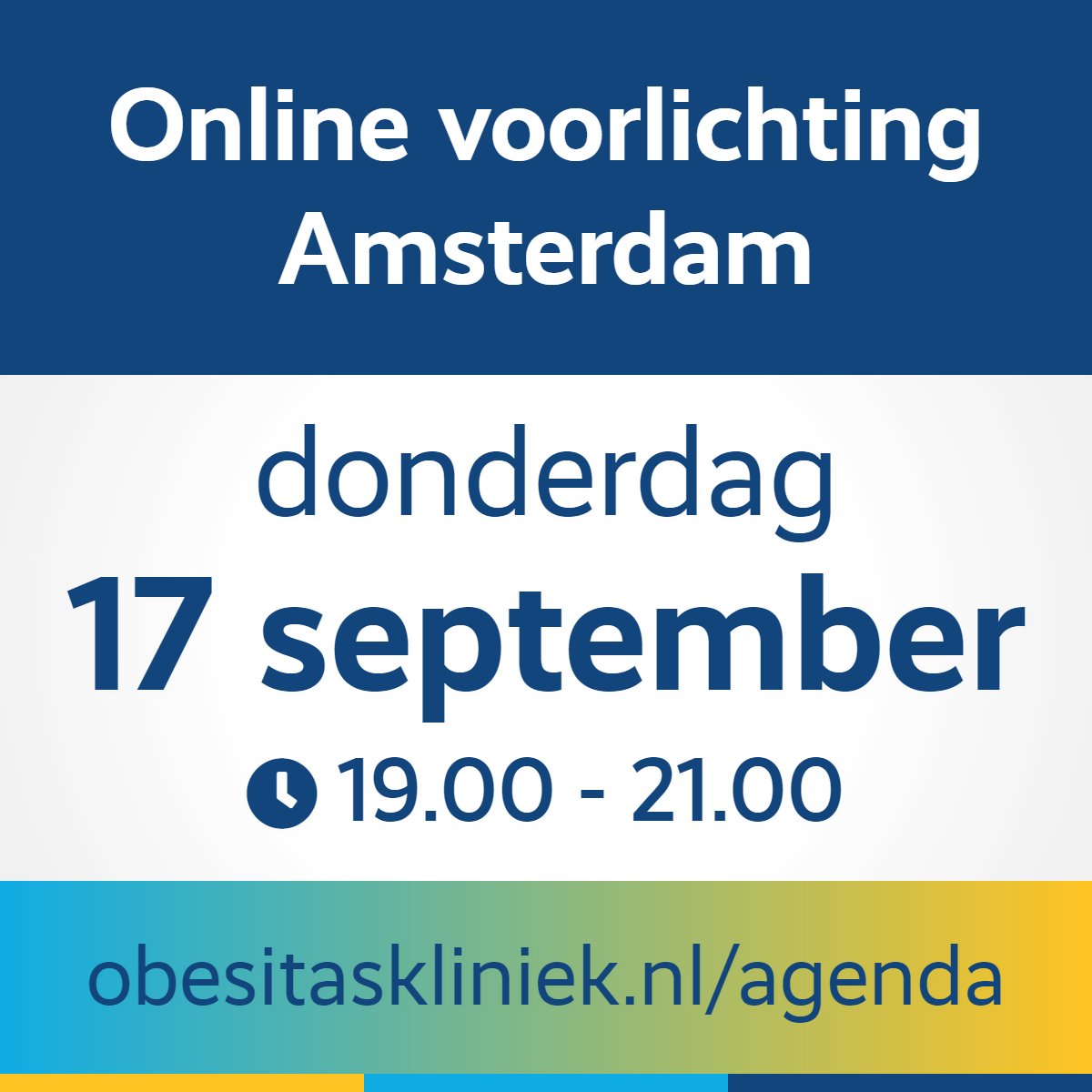 Meer weten over de behandeling van obesitas? Ons team geeft tijdens een online voorlichting via zoom uitleg over het leefstijltraject en de verschillende operaties. Natuurlijk is het mogelijk om via chat vragen te stellen. Bent u er bij? bit.ly/3jWkWFk