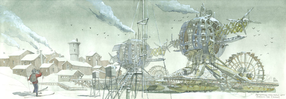 Architectural fantasies by illustrator and architect Alexandr Krylov