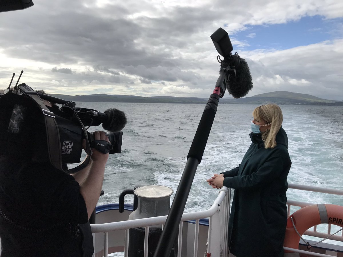 SimonClemison's tweet photo. Big night on UTV Live tonight at 6 - we’re in Dublin, Westminster and Brussels but we’ll also catch up on a lovely day of filming about starting a new life on Rathlin with @sarahclarke_utv and our cameraman Ian Struthers. https://t.co/Ip6wTCcubw