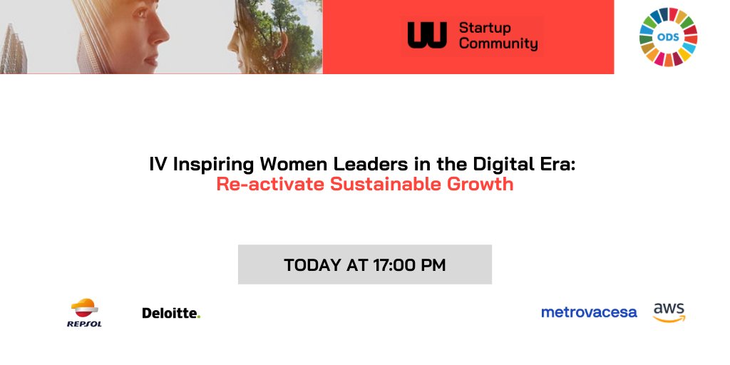 soydigitalwoman's tweet photo. 🚀 STARTS TODAY AT 17:00 PM! 🚀

❤️ IV INSPIRING WOMEN LEADERS ❤️

🔴 Follow the event live here 👉https://t.co/fOj9WoPBiP

👉 Don't miss this huge event with more than 100 experts from +25 countries! This year's topic is "Re-Activate sustainable Growth"

❤September 7th - 10th❤️ https://t.co/aOpkZnZRB6