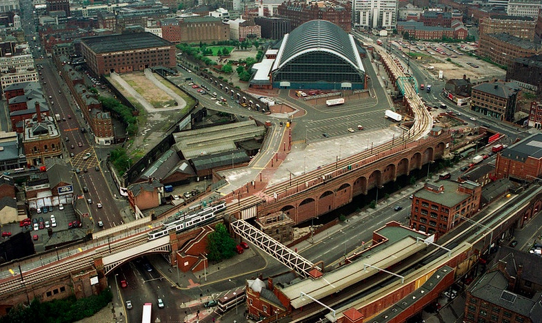 Manchester, 1992. No Bridgewater Hall, no Deansgate Locks, no Hilton...