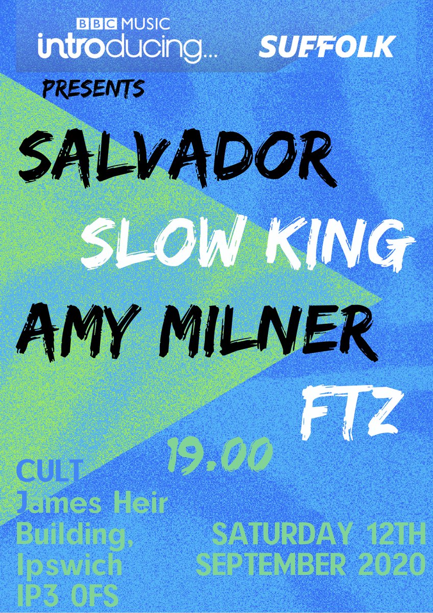 Very excited to be part of this <a href="/BBCIntroSfk/">BBCIntroSFK</a> gig on Saturday! Repeat: actual gig! 😍. Come join us at <a href="/CultCafeBar/">Cult Cafe Ipswich UK</a> from 7pm, or tune in live from 8pm.
