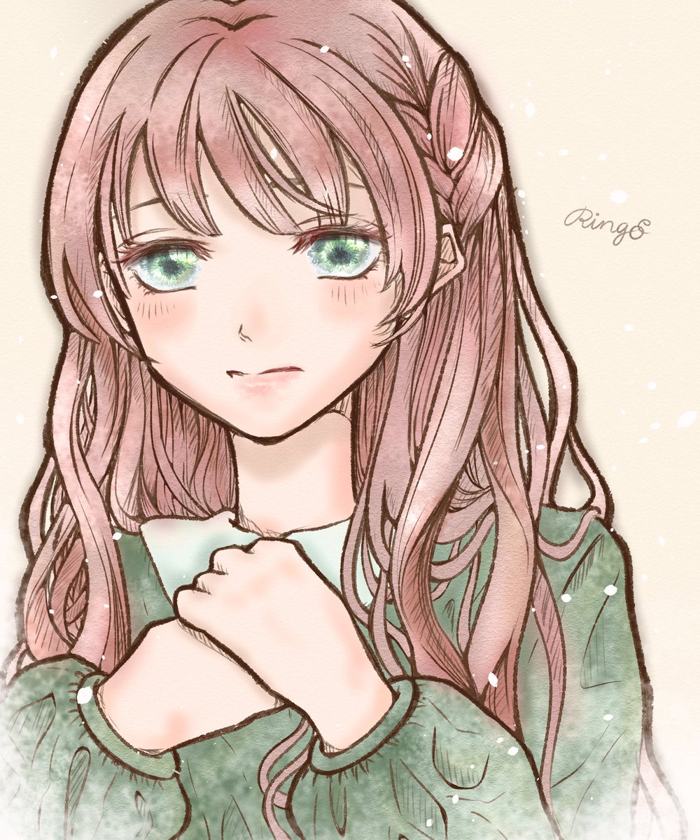絵描きさんと繋がりたい 視線 林檎りん 水彩 女の子 キラキラのイラスト 絵描きさんと繋がりたい 視線 林檎りん 水彩 女の子 キラキラのイラスト