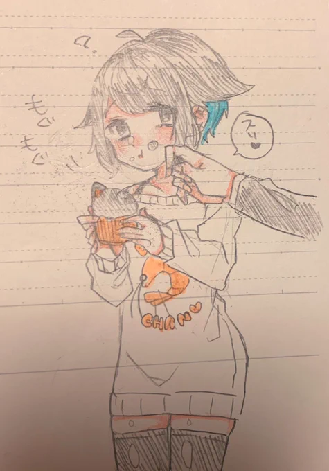 描いてもらった監がかわいいすぎたので私も描いた? 