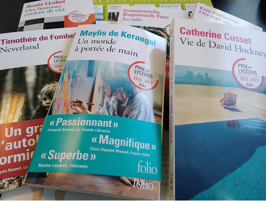 ProfDocCurieux's tweet photo. Réception au #CDI de la sélection #PDLFolio, avec une brochure attrayante présentant chacun des titres @Folio_livres #ProfDoc https://t.co/4yhdau8Sry