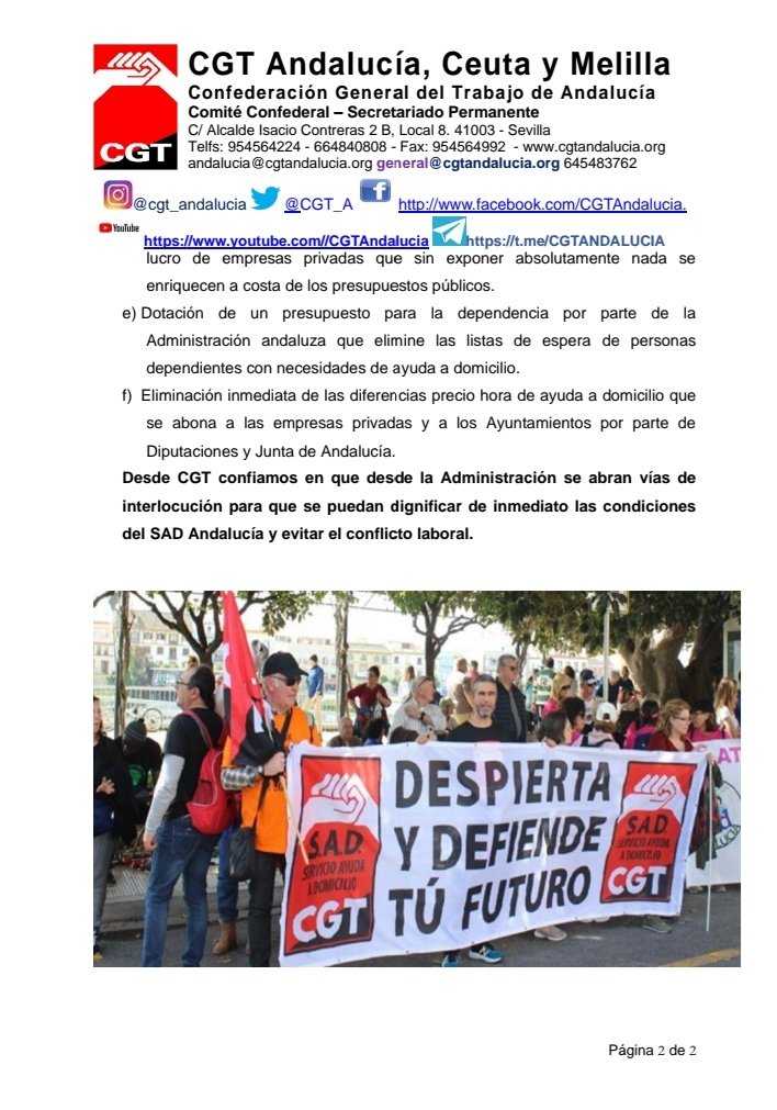 ASadcgt's tweet photo. Buenos días,hoy nos levantamos con la noticia, qué el SAD ANDALUZ,no tolera ningún abuso más,es por ello, qué convocamos HUELGA EL 25 DE SEPTIEMBRE, para toda ANDALUCÍA.Para decir BASTA!!!EMPLEO DIGNO Y DE CALIDAD, CÓMO SERVICIO ESENCIAL Y PÚBLICO!!!✊🏽✊🏽✊🏽✊🏽 https://t.co/QDZB1D1DuC