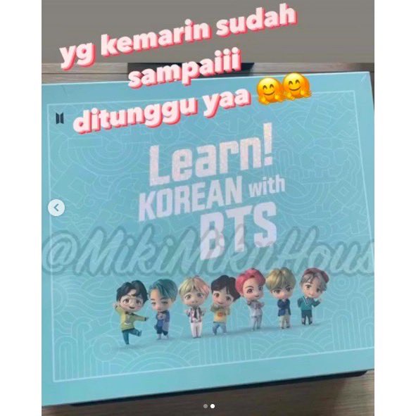 mikimikuhouse's tweet photo. @BigHitEnt 🇰🇷Mikimikuhouse Open jastip learn korean with BTS 🇰🇷
.
Utk mengisi waktu bermanfaat di rumah by learning a new skill 👀
.
wts wtb ina go shopee bt21 #Learn_KOREAN_with_BTS #Dynamite6thWin dynamite cassette vinyl ga giveaway https://t.co/UR4yKNmkm8