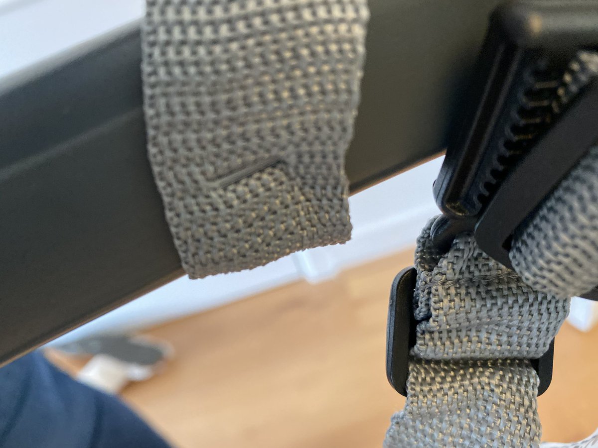 CMaylam's tweet photo. @AldiUK I have revived my high chair today. However the harness is stapled to the bumper which is the completely wrong place for it. Please tell me now I am supposed to remove this without damaging the chair? Thanks https://t.co/IODTQNlxwB