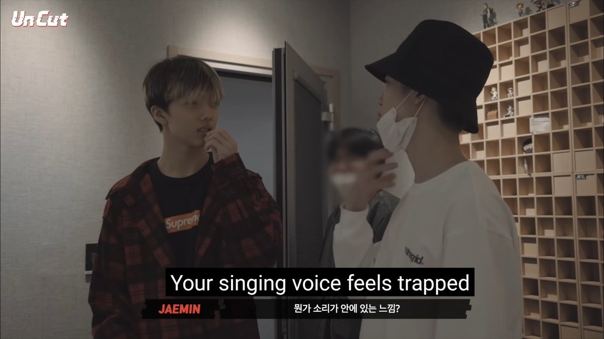 Jaemin mentioned in their Reload UnCut vids that he would want Jisung to project his voice out more bc his singing voice felt trapped  JS's singing in the past really did feel this way but in Reload, he really let go and sang more freely  Our Jisung really did grow a lot