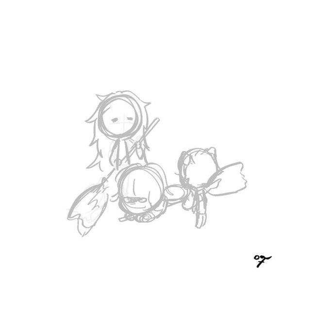 # 10人にいいねされたら自分の絵が描き上がる過程を載せる見た人は絶対にやる

〜辛辣チェカたんのつくりかた〜

1️⃣ラフ
2️⃣線画
3️⃣色塗り
4️⃣セリフなどなど

ラフがラフすぎて草😇😇😇 