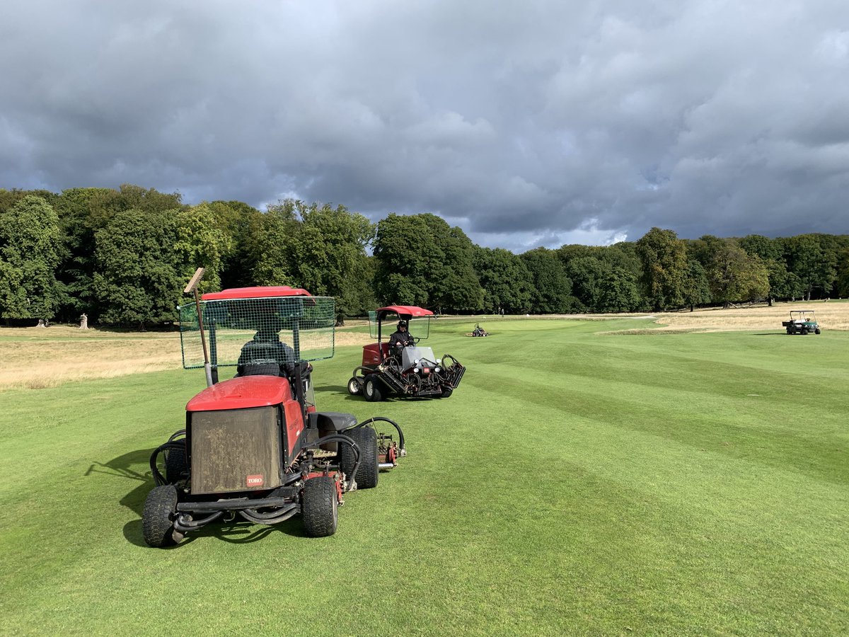 tcsturfequip's tweet photo. Fairway mower fine tuning training at Royal Copenhagen GC today ⁦@armadilloen⁩ #lookingforgold https://t.co/f2VCk1DEcF