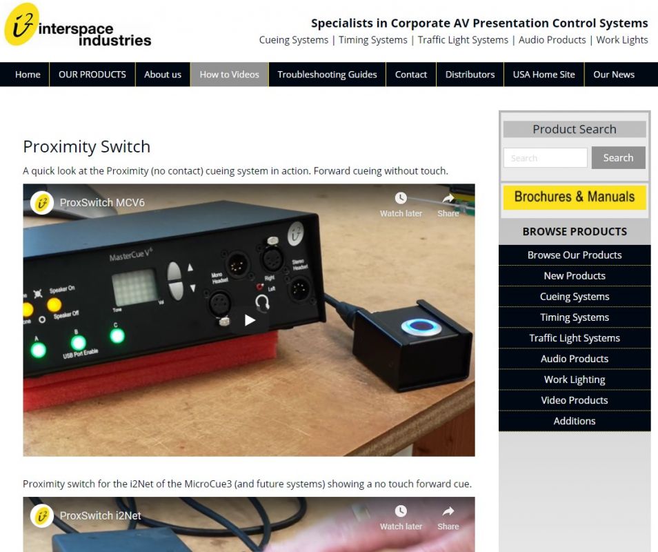 The video for our #newproduct Proximity Switch is up! #interspace #contactless #cueing dlvr.it/Rg70CL