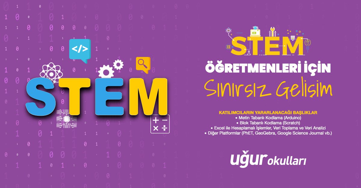 UgurOkullari's tweet photo. Türkiye'nin Uğurlu nesillerini yetiştiren eğitimcilerimiz için hazırlanan #STEM Teknolojik Destek Programı başladı! Programımız, 28 Eylül Pazartesi gününe kadar devam edecek. 👨‍💻

#UğurluOlmak https://t.co/QHAtulAT99