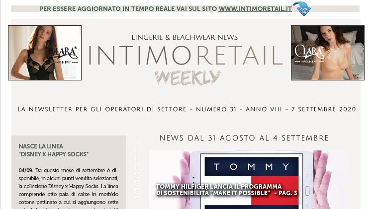 IntimoRetail's tweet photo. Come ogni #lunedì #Intimoretailweekly è online. Segui il link e scopri le principali #notizie della settimana dal 31 agosto al 4 settembre. https://t.co/9G3f0ZuFv8
@TommyHilfiger @YouStoreOffic @VacanzeItaliane @HappySocks_com https://t.co/aI46d2WfZ5