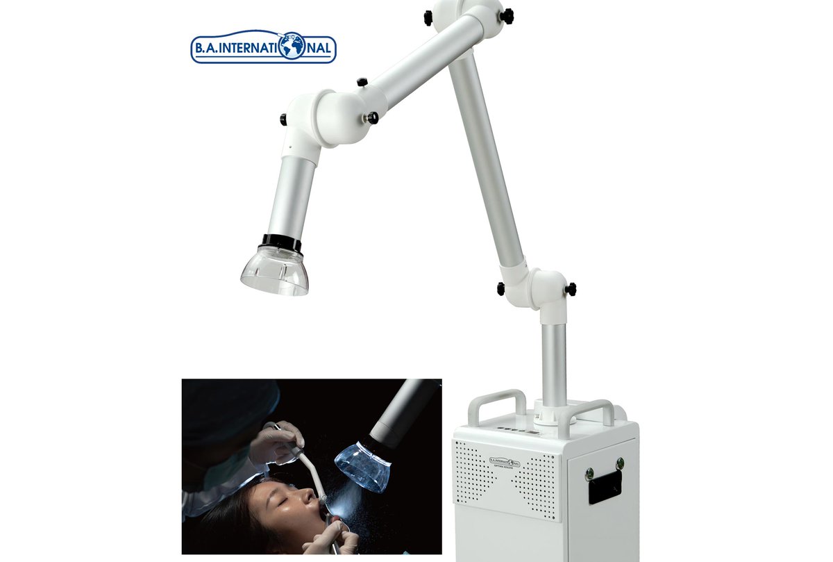 Dentistry's tweet photo. Reduce the spread of aerosols using an extra-oral suction unit from @BAinternational ⬇️
https://t.co/2cZ7lMH9ql
#reduceaerosols #extraoralsuction #agp #reducethespread #stopthespread #dentistry #dentistryonline #fmc #dental #fallowtime #reducefallowtime https://t.co/0GbfuvCrbq