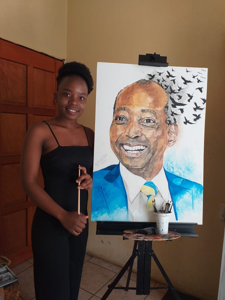 kana_seskie's tweet photo. @MotsepeFoundtn Dr. Patrice Motsepe
Title : The spread of Wisdom and Wealth.
The Medium used : Acrylic paint on a canvas panel.
Size : A1 @Cellular_ZA @DumDiesel @Masandawana @TheRealPitso #Sundow
#Clicks
Please spread the word with me until he notice it. https://t.co/FhEwQNFfEA