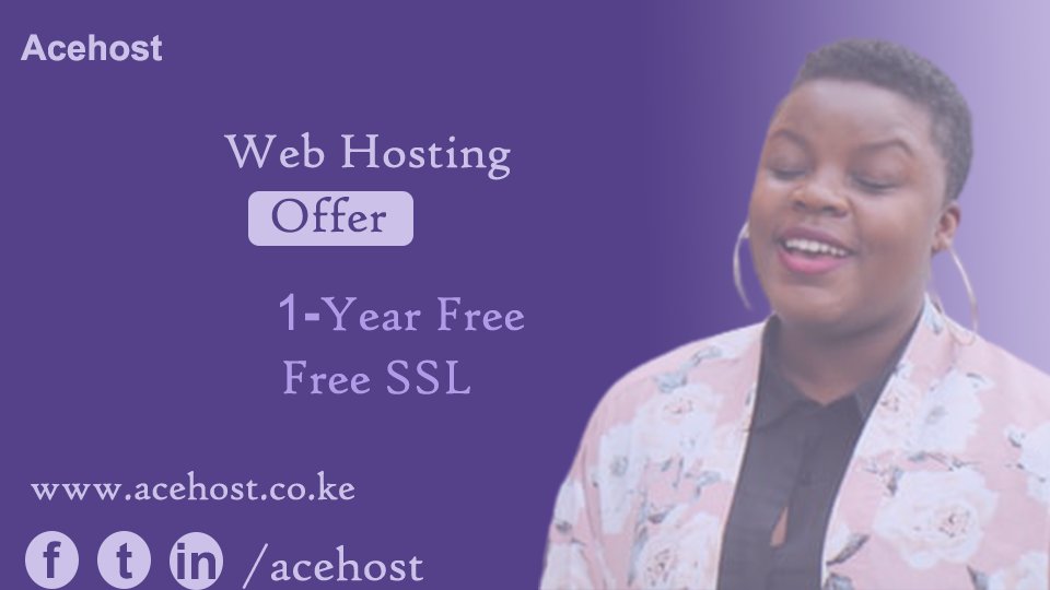 acehost's tweet photo. Free 1-Year web hosting
Email: Sales@acehost.co.ke
✅ 4000mb SSD
✅ Unlimited bandwidth
✅ Free domain
✅ Free SSL Certificate
✅ Softaculous apps/WordPress/Joomla/ Drupal
https://t.co/FH8SBtOz6j https://t.co/DfIMHKbzx9