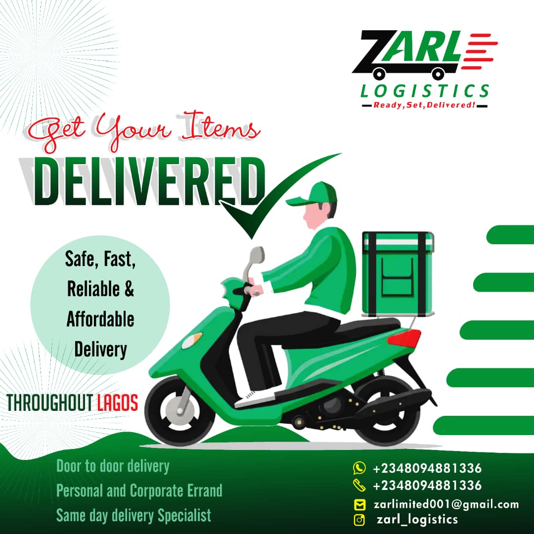 I_amzico's tweet photo. Do you want a delivery service that is punctual and very professional? Then ZARL LOGISTICS is the place for you. We are professional, punctual and we will get your product to your customer in good time and in good shape.
T &amp; C apply
*Contact  Zarl*
https://t.co/W98hvo80tG https://t.co/EVhXXiWj3g