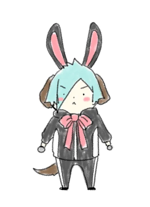 ?「げんじのちょうほうひざまるだ。おれがうさぎでよいのか?」 