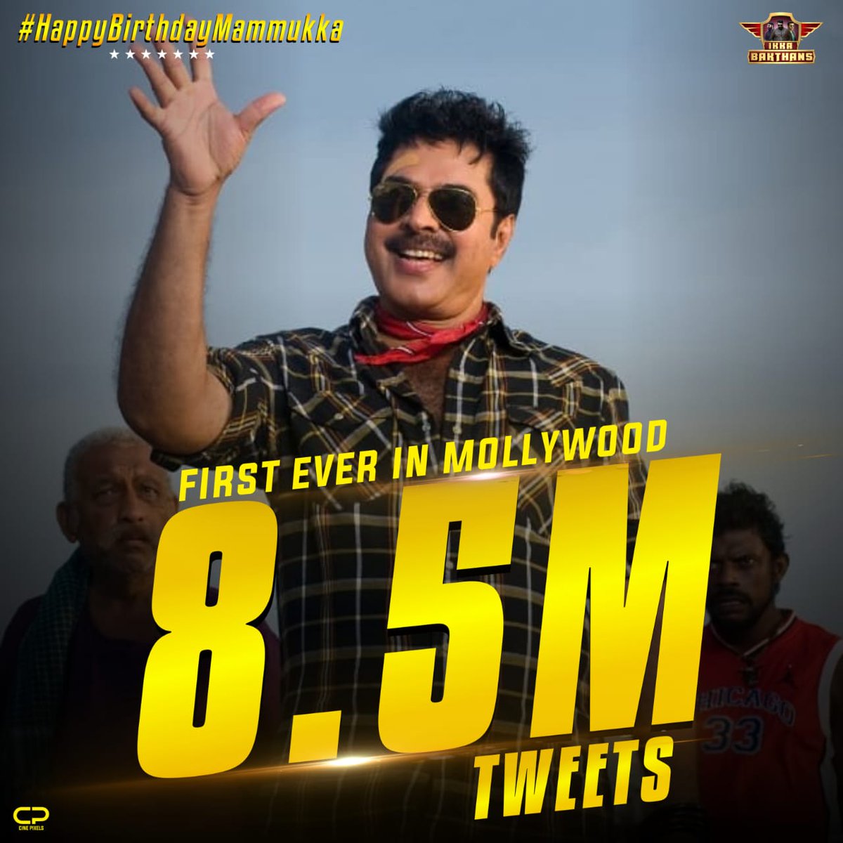 _ItzIrFan's tweet photo. First ever in mollywood 8.5 M tweet 

#HappyBirthdayMammukka https://t.co/eWOz9YFy7x