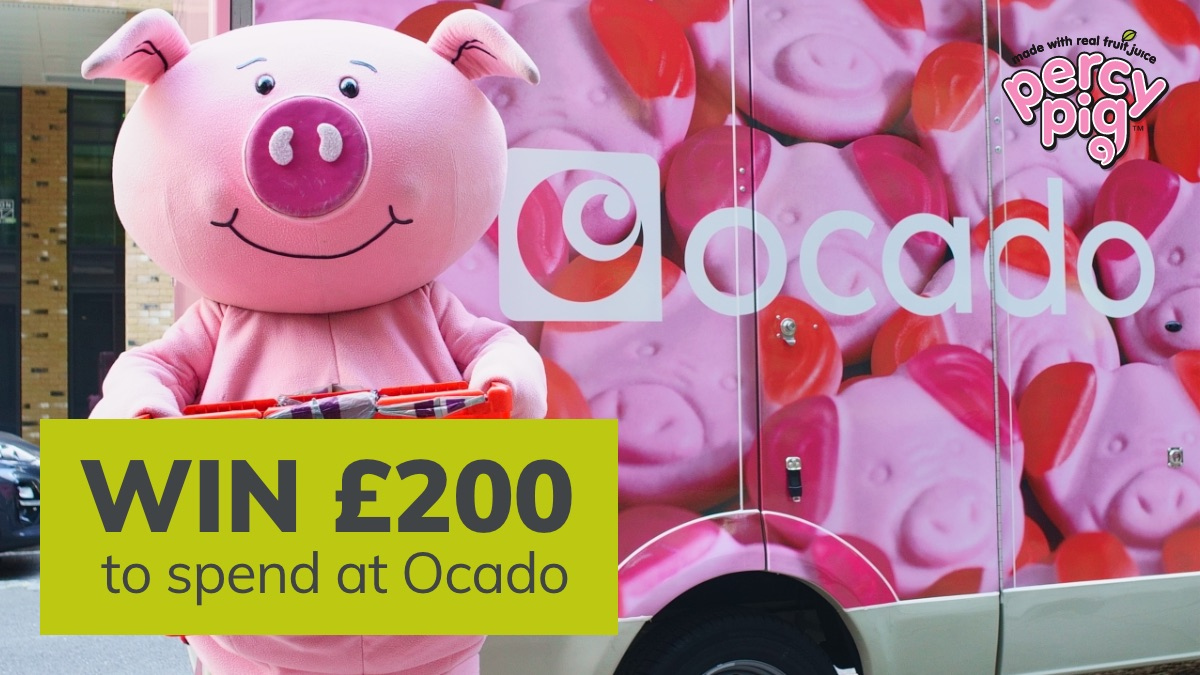 Ocado's tweet photo. Thank you for all the fantastic #PercyPics so far. Keep your eyes peeled for our brand new Percy Pig vans and you could win £200.

Don’t forget to tag us and use #PercyPic when you share. https://t.co/2ofVs4Zia5