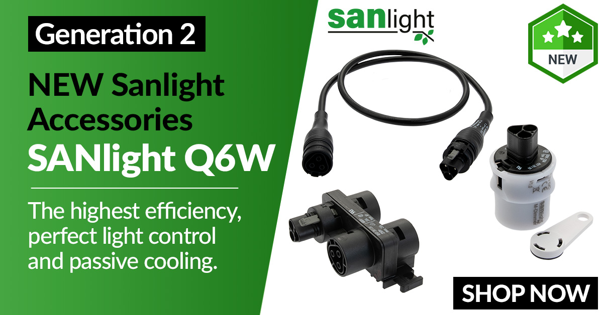 New Lighting Accessories for SANlight Q6W generation 2, now in stock.
Achieve Maximum flexibility, efficiency and usability.
#hydroponics #progow #devon #ledlight