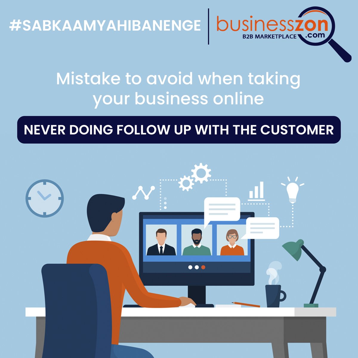 businesszon's tweet photo. #businesszon #sabkaamyahibanenge
"Mistake to avoid when taking your business online...
Never Doing follow up with the Customer.."
.
.
.
.
#business #online #Businessman #businesswoman #Businessowner #businessowners #businesscoach #businesswomen #businesslife #businesstips https://t.co/hVjjz1teXa