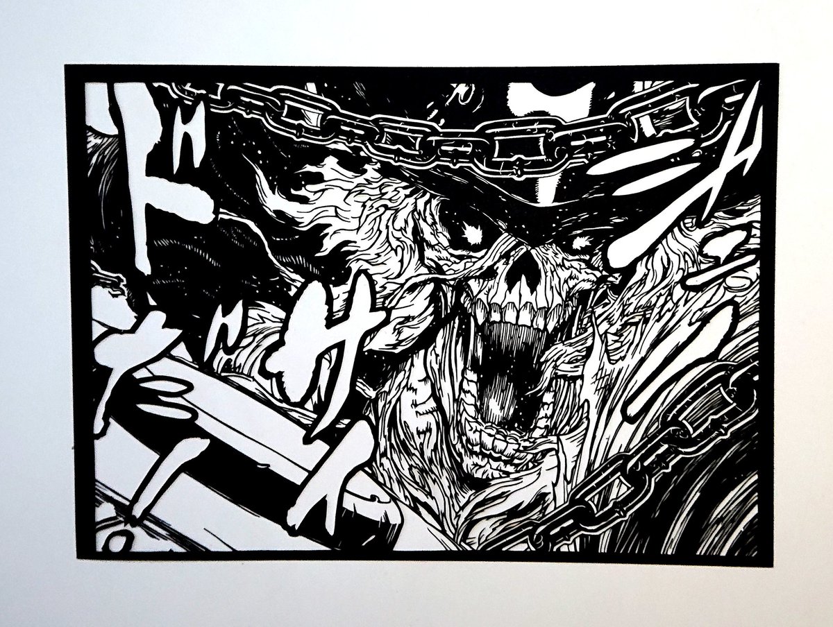 ゆき ニンジャスレイヤー ゲイシャ カラテ シンカンセン アンド ヘル より ジェノサイド切り絵 わたくし ジェノサイドですのよ わたくしは ジェノサイド わたくしは Njslyr ウキヨエ 切り絵