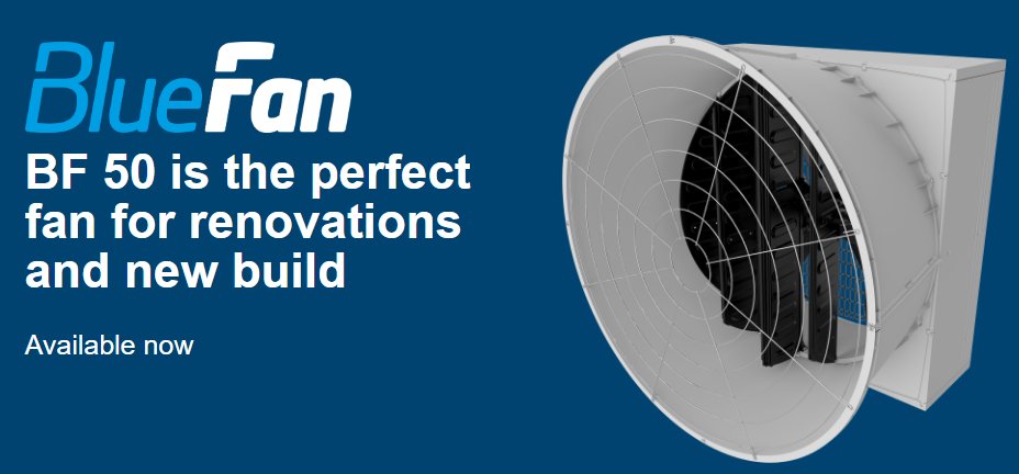 admaspak's tweet photo. Find out the benefits of BF-50 from SKOV A/S, explained by Henrik Bjærge who is product manager at SKOV A/S. A perfect fan for existing fans' replacement in a livestock house and also for new builds. VIdeo Link: https://t.co/gm67a97MpX #Skov #aspak #bluefan #poultry #pakistan https://t.co/atkvHWu0Gh