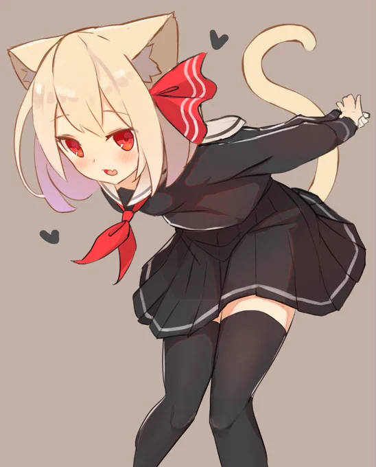 #毎月七日はルーミアの日
ねこルーミア 