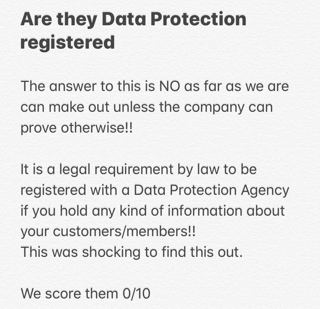 HonestRacing's tweet photo. Are they registered with data protection agency https://t.co/9sZS7a5mBz
