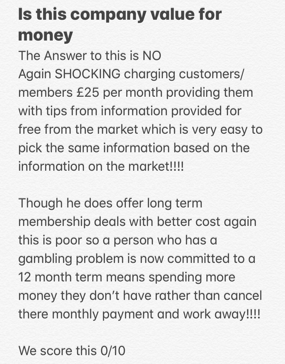 HonestRacing's tweet photo. Value for money https://t.co/adYM1bf9sO