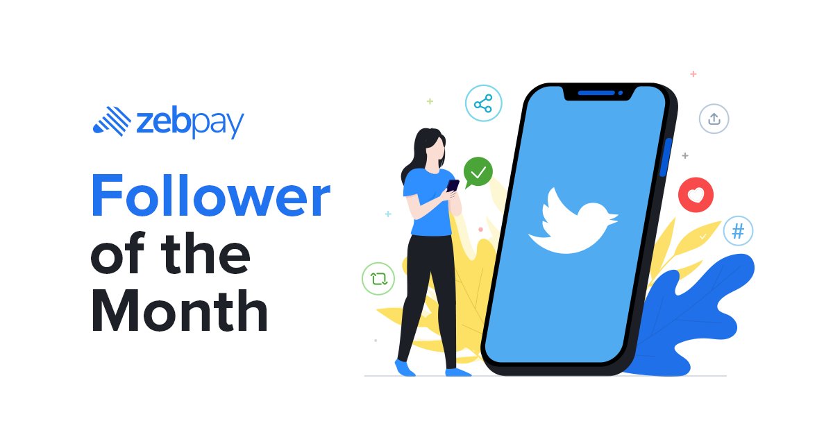 zebpay's tweet photo. We’re so grateful for your overwhelming support, likes, retweets, tags &amp; suggestions that have helped us create ZebPay 2.0.😇🙏

To celebrate our togetherness we will pick one "Follower of the Month" for each coming month &amp; he/she will get 100 BAT as a token of appreciation.🥂🤝 https://t.co/4FtKecd2tp