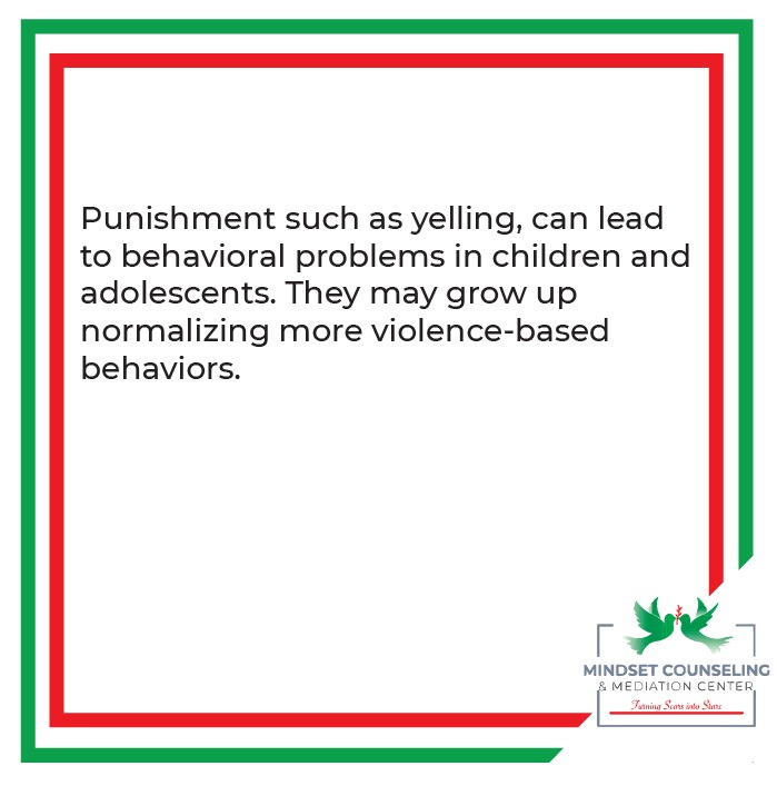 MindsetKE's tweet photo. Punishment such as yelling, can lead to behavioural problems in children and adolescents. They may grow up normalising more violence-based behaviours #parenting #parentingstyles https://t.co/XfgTVx9cZF