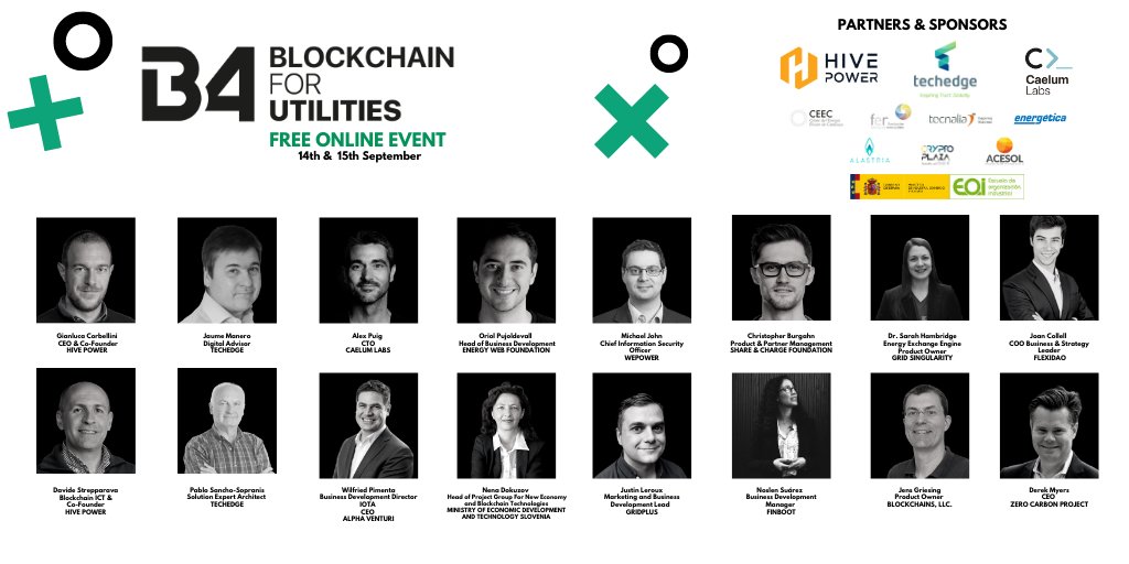 eoi's tweet photo. 📅 ¡El próximo lunes tendrá lugar B4Utilities! 

Un evento online, totalmente gratuito, sobre los casos de uso de la tecnología #blockchain en el sector #energético, #innovación y #sostenibilidad.

Podéis registraros aquí 👉🏽 https://t.co/OO2dIlRxqG

🔝 #B4Utilities https://t.co/uxr3aB48rG