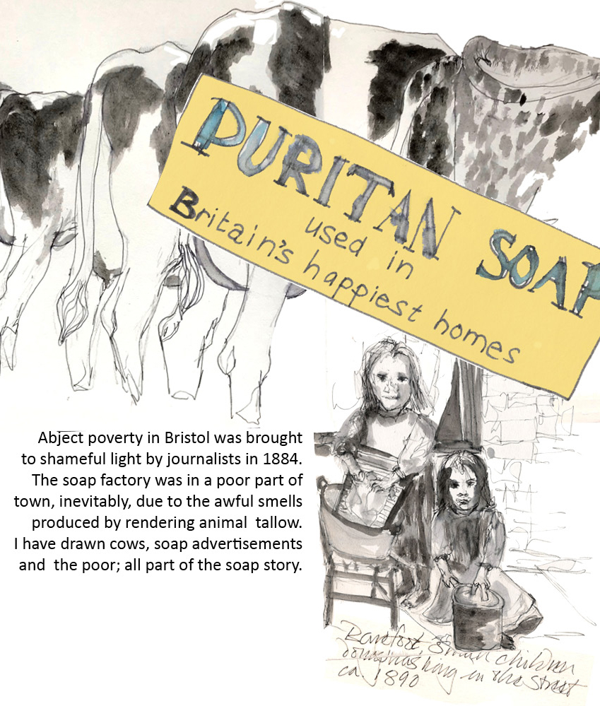 SPPresearch's tweet photo. Anwyl Cooper Willis' contribution to SPP's book for Centre of Gravity is "a hypothetical installation...to capture the various contrasts of a polluting manufacturing process...the fresh, wholesome and sentimental advertising of the soap, and the awful conditions of the people." https://t.co/2fhKkm1JJa