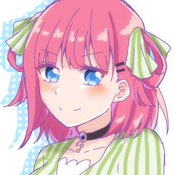 ときさんがTwitterに投稿した中野二乃(五等分の花嫁)のイラスト。