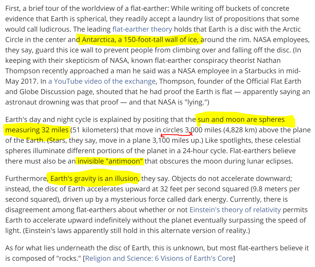 The fact that radical skeptics can construct a detailed interpretation, doesn't automatically mean we should believe them.Note the care with which the 32-mile wide Sun/Moon are given a generous 100 mile clearance from the stars.Meticulous,Fervently believed,but still wrong.