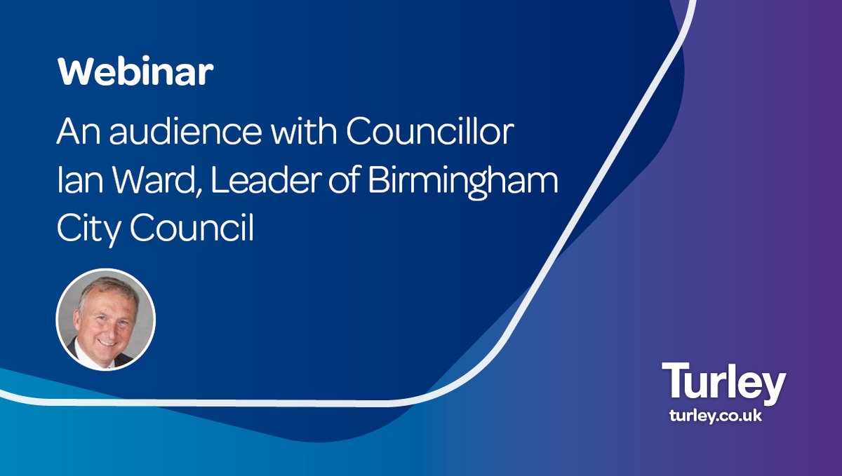 Got a question for the leader of Europe’s biggest local authority? 

Join us on 17 September for an audience with Councillor Ian Ward, Leader of Birmingham City Council: us02web.zoom.us/webinar/regist…