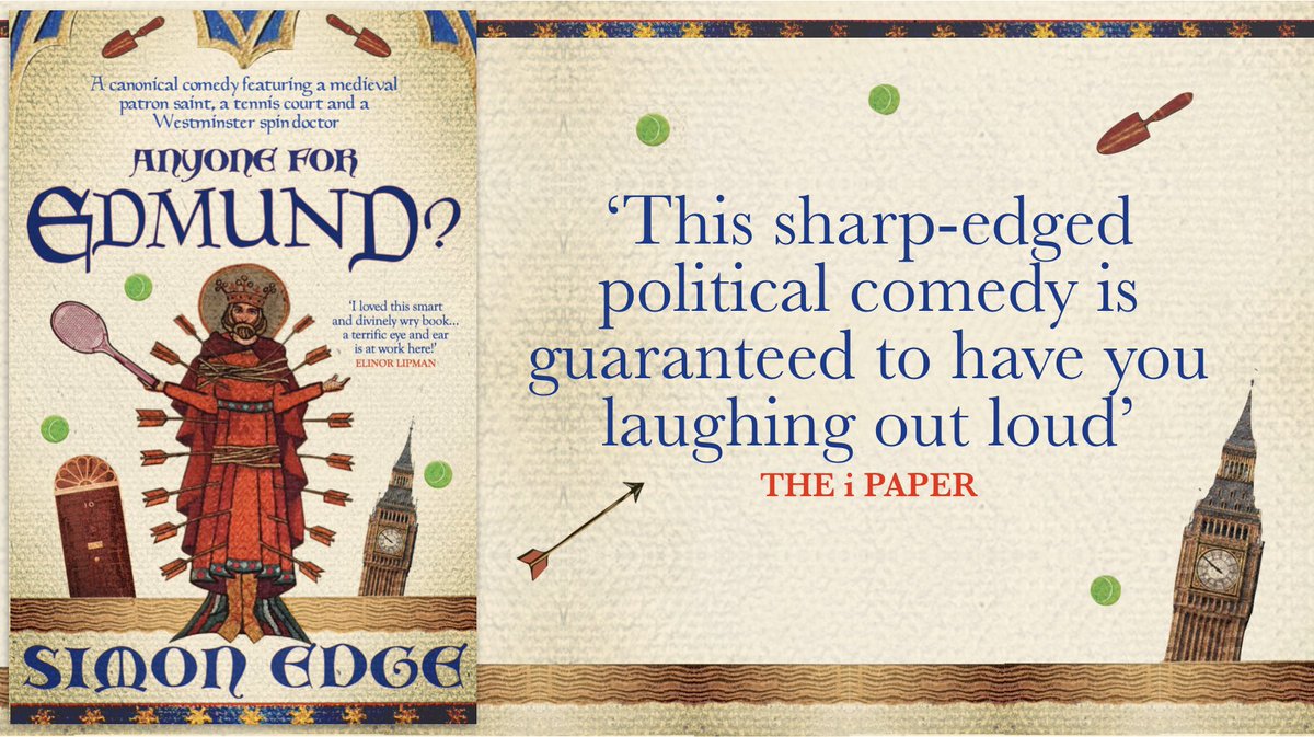 Not always, as those literary editors who *do* back our books know. For instance,  @theipaper got behind  @simonjedge's amazingly original ANYONE FOR EDMUND?, out last week, which combines political satire with medieval history – and is a 99p steal on Kindle  https://amzn.to/32dHTOS&nbsp;