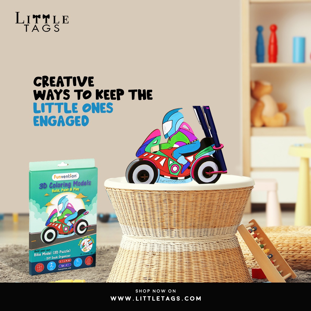 little_tags's tweet photo. Keep your little ones productive and creative with DIY models from Funvention, now in the Little Tags gallery.

Shop toys and more at https://t.co/FHxR3E9elq

#LittleTags #Funvention #KidsWear #KidsFashion #Kids #Fashion #KidsStyle #OnlineShopping #ShopOnline #PartyWear https://t.co/lV5Mt0DWhK