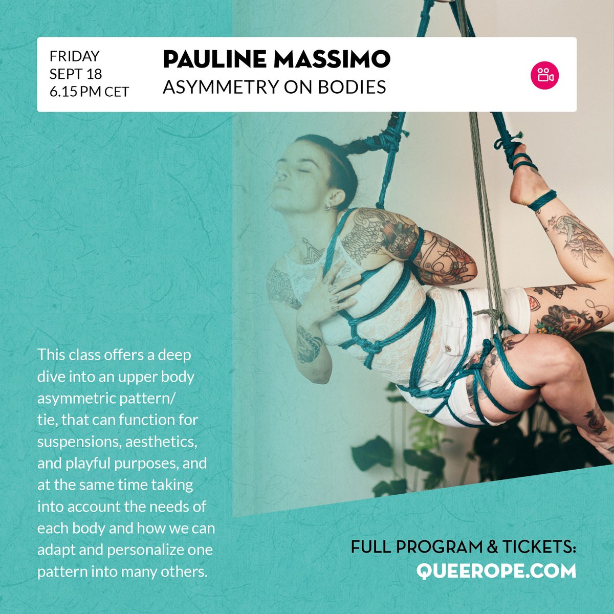 KaradaHouse_'s tweet photo. Friday is the first day of the weekend, but we have a lot of things planned !
Queerope, 16th-20th of September, Online
https://t.co/JBXZPr17Mj
#shibari #queerope #queerope2020 #queeropeonline #queerclass #queerevent #karadahouse #karadahouseonline #onlineeducation #onlineclass https://t.co/Pvv3vLZFCX